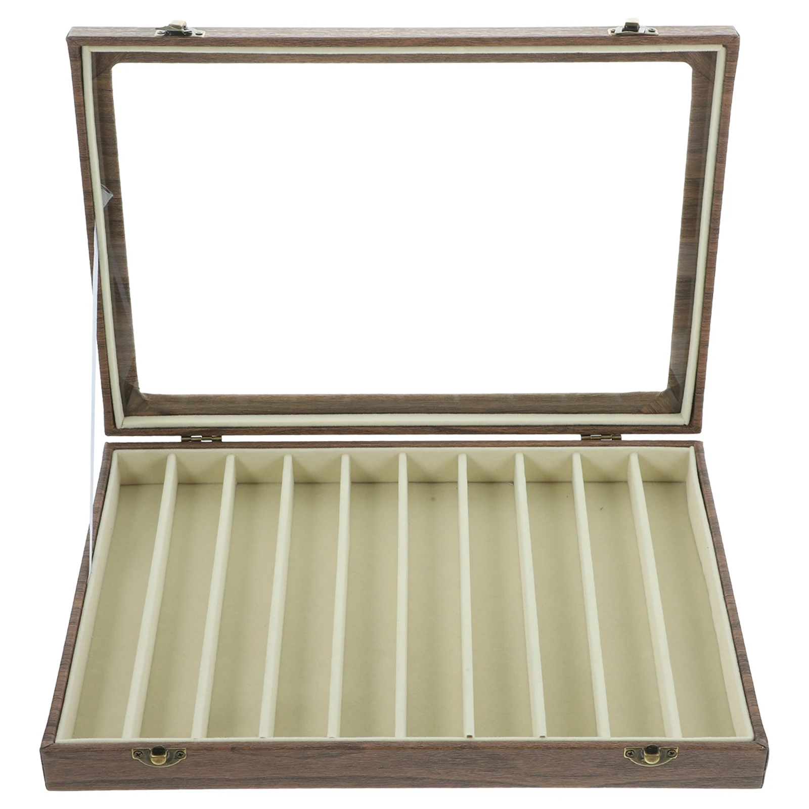 

Transparent 10 Compartments Jewelry Storage Box Necklace Bracelet Ring Organizer Display Case for Home Store Gift Idea