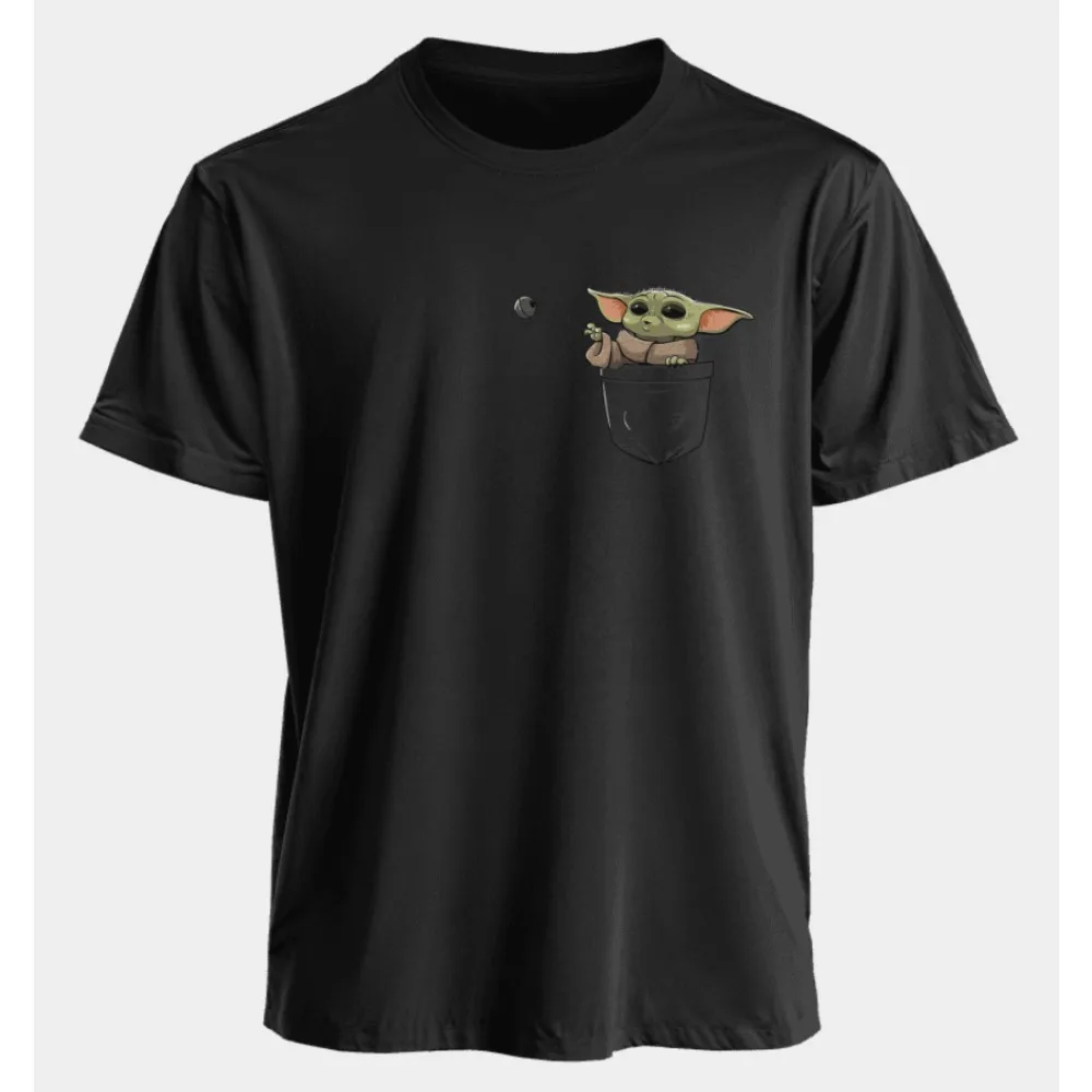 2025 Star Wars Perifere bedrukte katoenen korte mouw Amerikaanse heren en dames zomer losse dagelijkse commuter ronde hals T-shirt