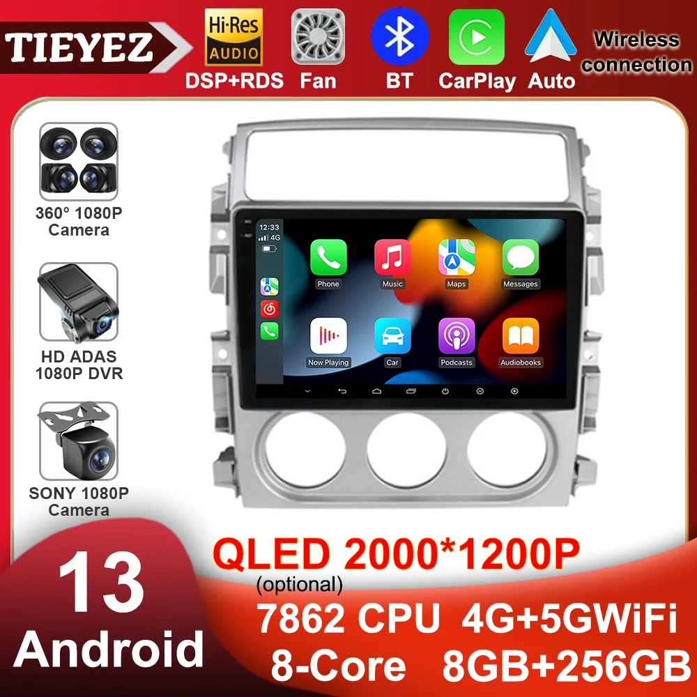 

8 Core 4G WIFI QLED Screen Car Radio Android 13 Multimedia For Suzuki Liana 2004-2008 Wireless Carplay AutoRaido GPS Navigation