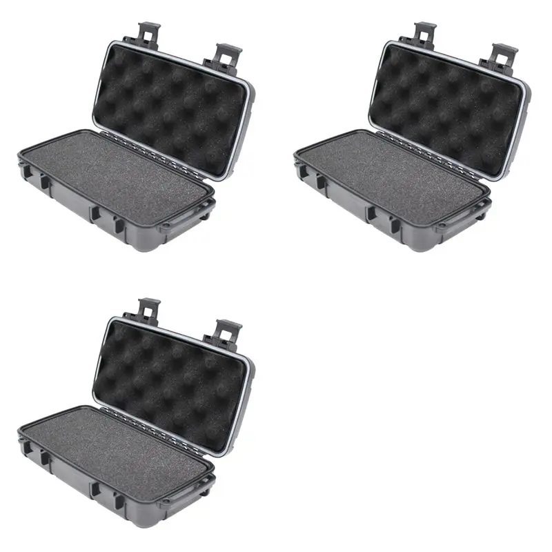 

WCS-3X водонепроницаемый жесткий чехол для переноски, чехол для инструментов с предварительно вырезанной губкой, ящик для хранения, защитный органайзер, аппаратный ящик для инструментов