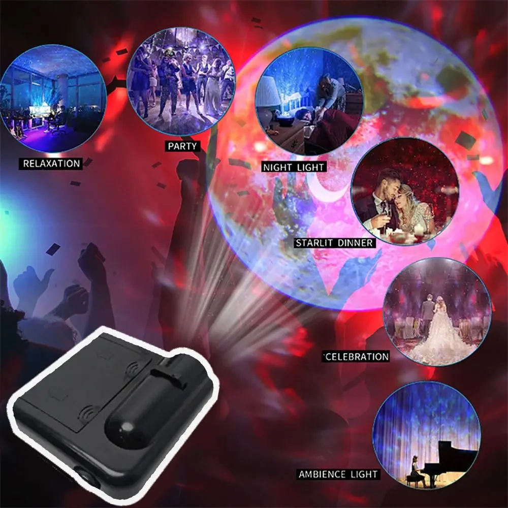 

Photo Props Birthday Gift Home Decor Creative LED Light Earth Moon Photography Lamp Moon Galaxy Projector Landscape Background