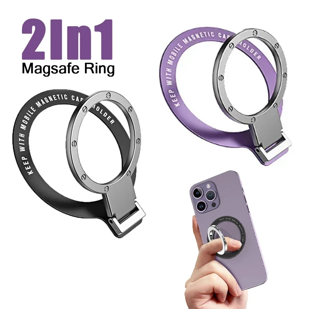 Suporte de anel de telefone dobrável suporte ímã anel de dedo suporte de aperto de telefone de carro adesivo suporte de mesa