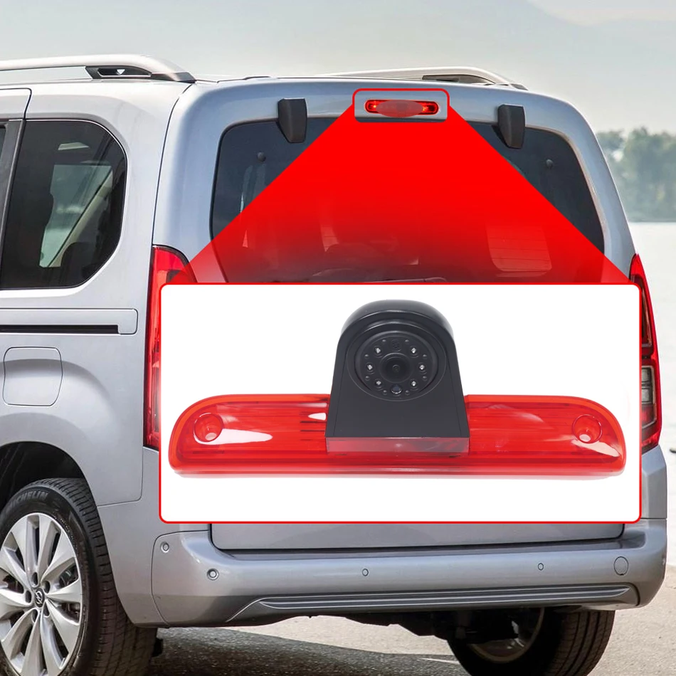 AHD 1080P 170° Brake Light Car Rear View Reverse Backup Camera For Fiat Ducato Peugeot Boxter Citroen