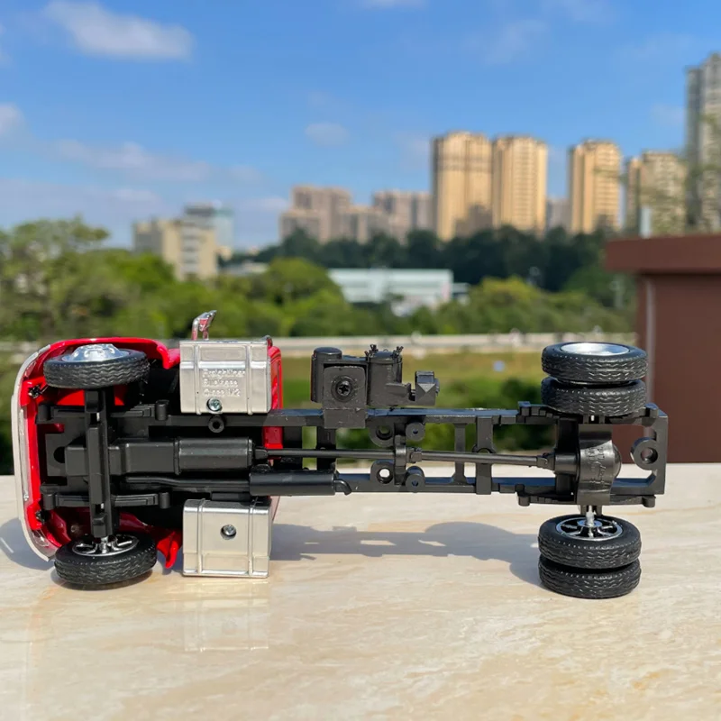 1/43 합금 개조 트레일러 트럭 헤드 자동차 모델 다이캐스트 금속 컨테이너 트럭 엔지니어링 운송 차량 자동차 모델 어린이 선물