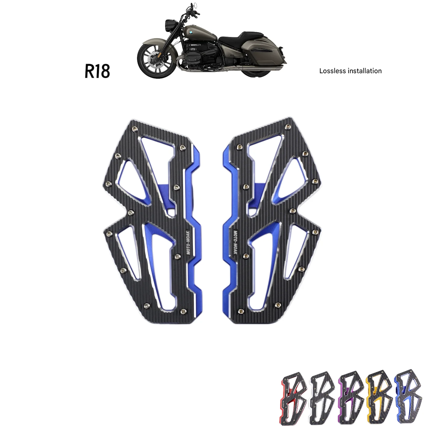 For R 18 Dream First Edition special modification accessories - enlarged pedal - installation without damage