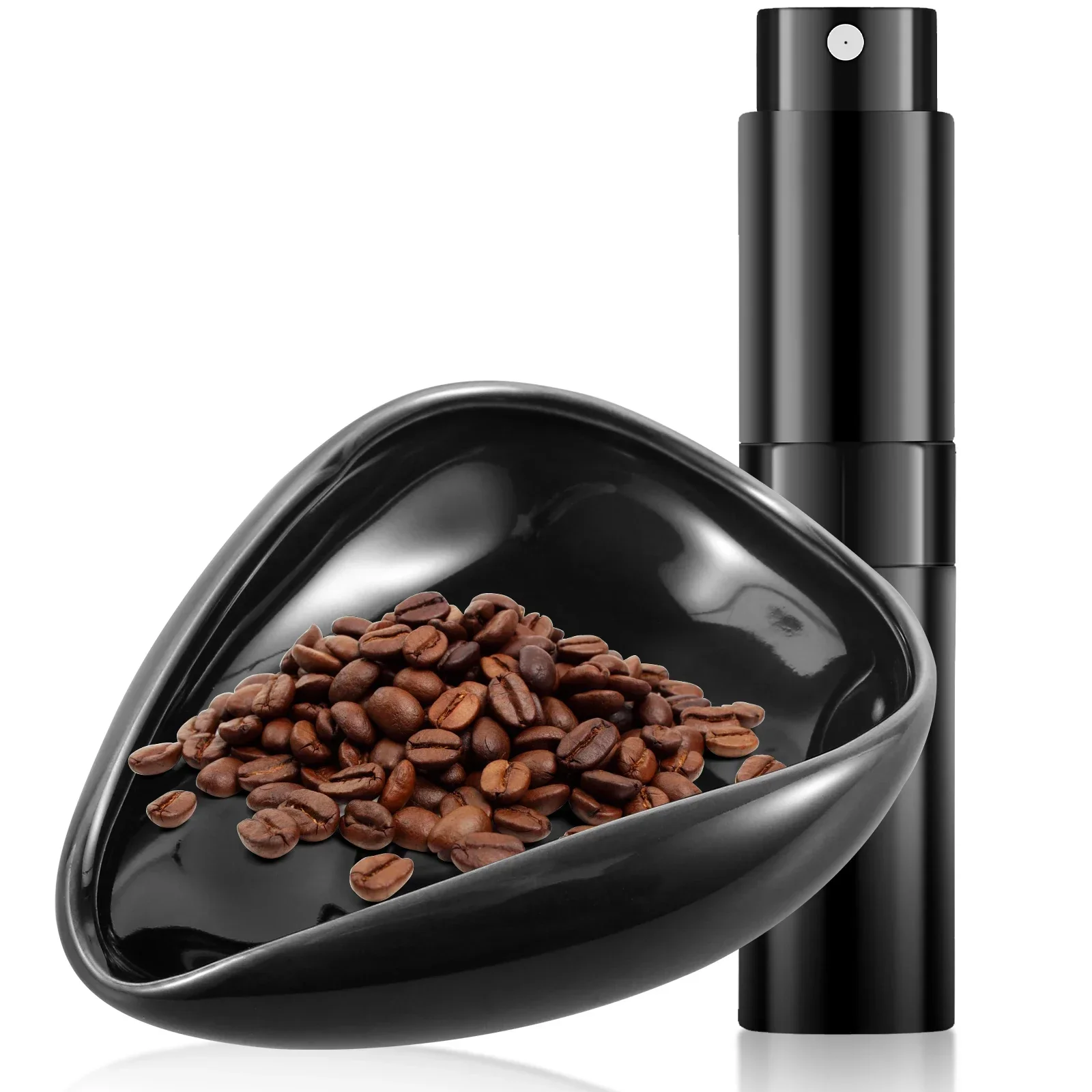 Coffee Beans Dosing Cup Trays and Spray Bottle Set Portable Humidifier Powder Coffee Dosing Vessel Espresso Coffee Accessories