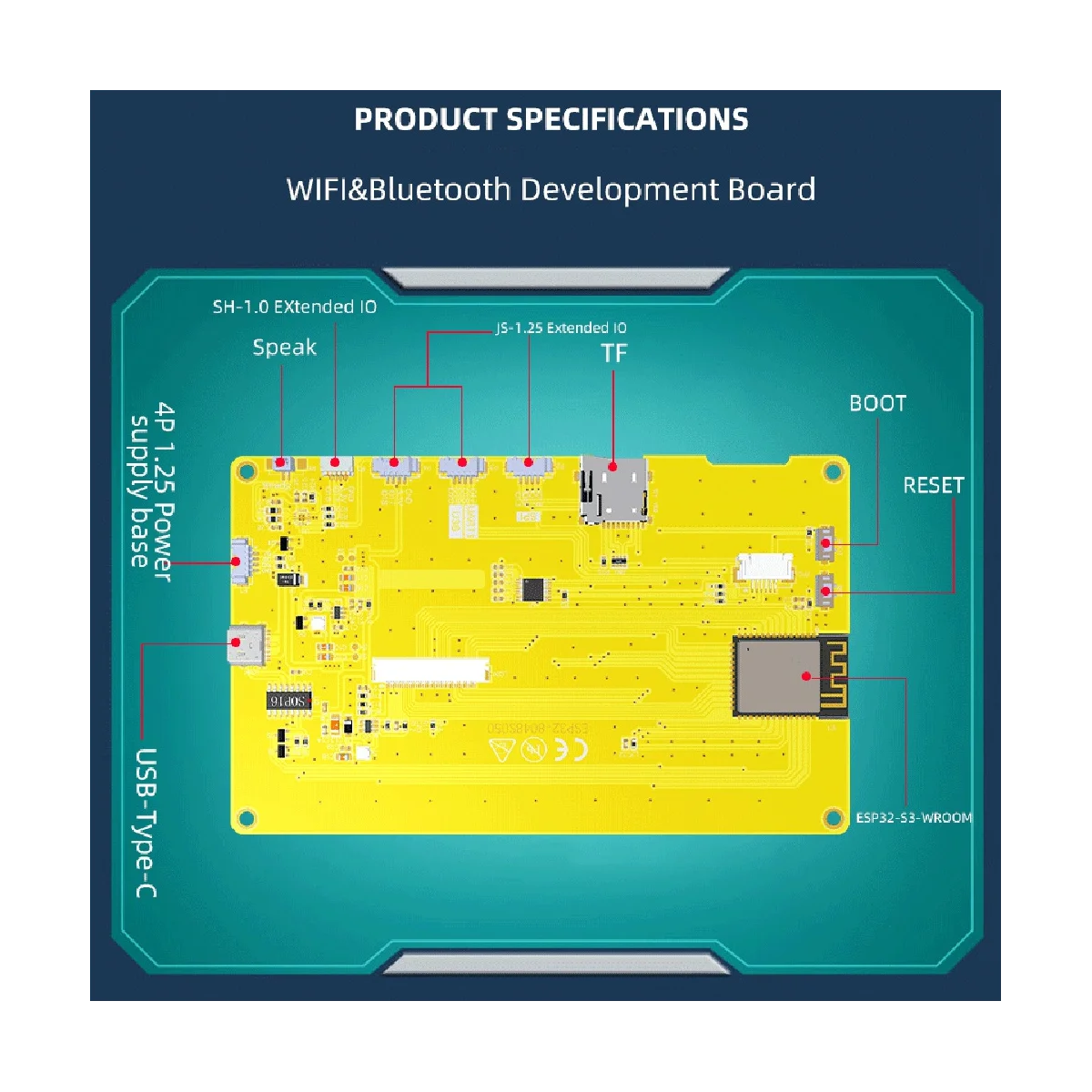 ESP32-S3 5 بوصة IPS LCD وحدة العرض ، 8 متر ، PSRAM ، 16 متر فلاش ، WiFi ، BT ، MCU مع اللمس ، 8 متر ، 800x480 ، RGB ، TFT