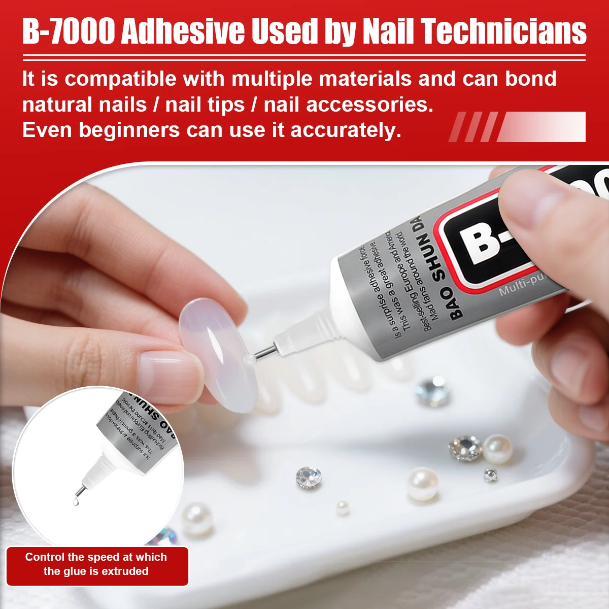 B7000 غراء صناعي متعدد الأغراض شفاف، بما في ذلك مجموعة أدوات DIY مجوهرات من أحجار الراين الحرف اليدوية إصلاح غطاء الهاتف شاشة تعمل باللمس سائل سوبر غراء 15/25/50/110 مل، 1-3 قطع. #3