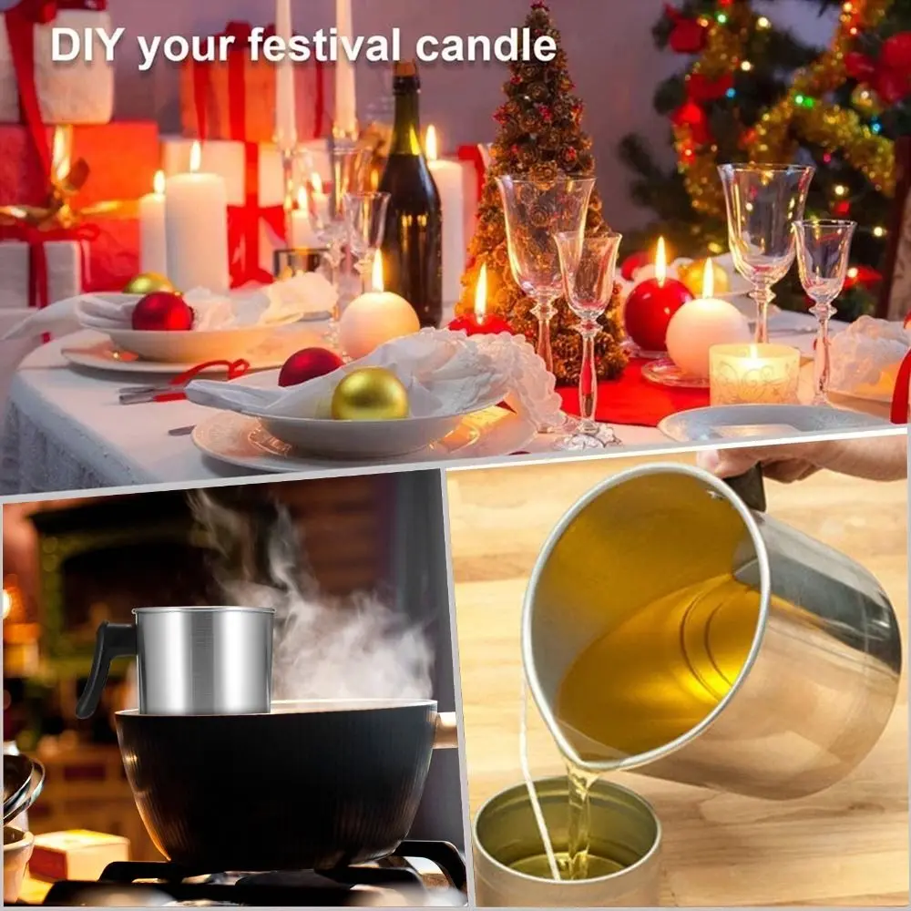 1.2L/3L DIY Pouring Melt Tool Wax Cup Pitcher Jug Soap Chocolate Making Candle Melting Pot