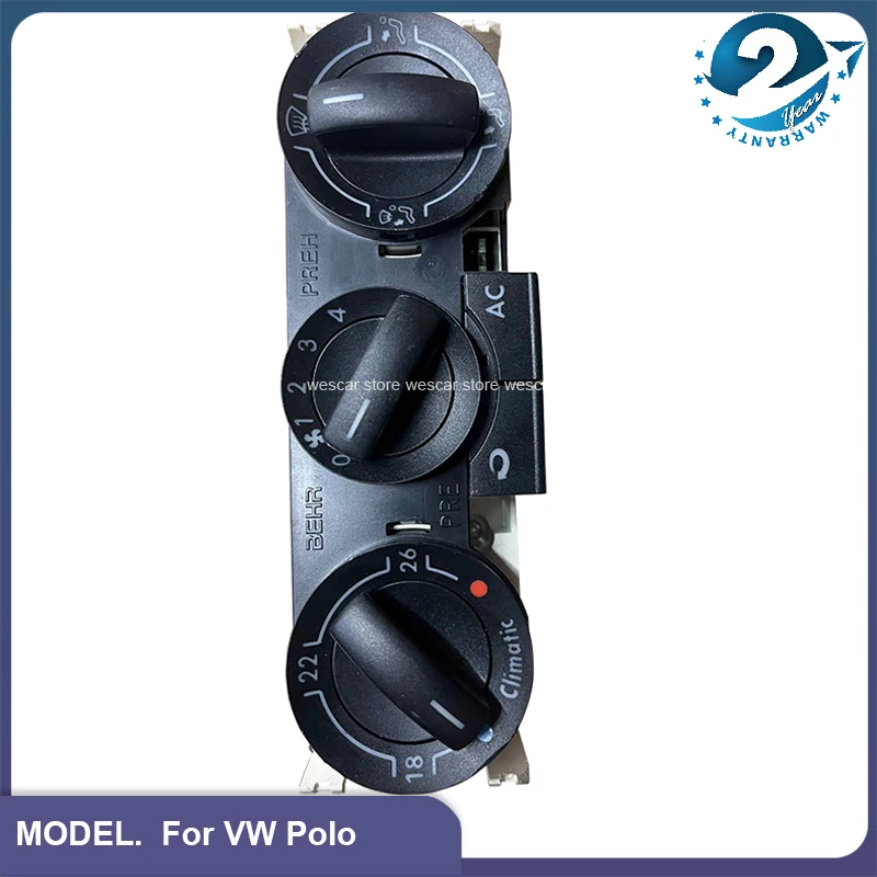 

Car Original Dismount Used Manual A/C Heater Climate Control Panel Unit Switch For VW Polo 6Q0820045G 6Q0820045H 6Q0820045E