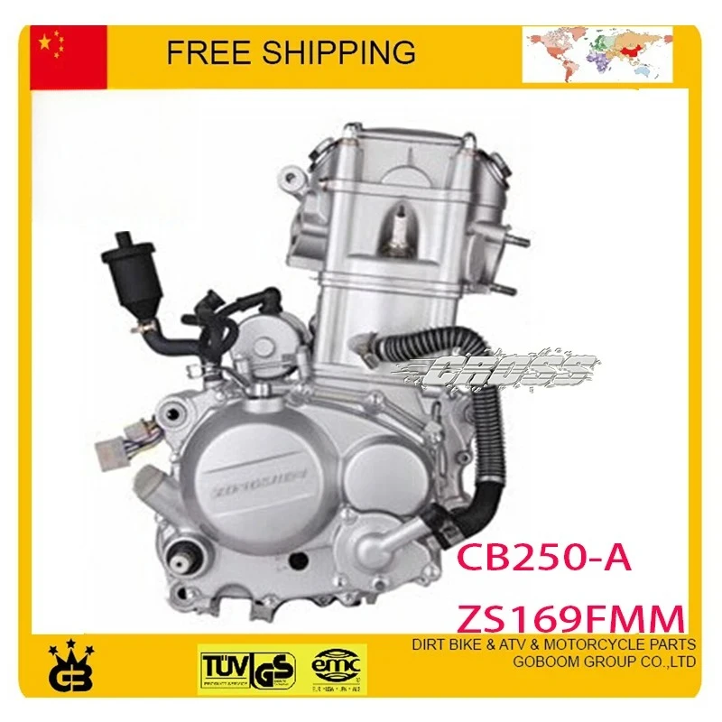 For zongshen 250cc CB250 water cooled engine 69mm ZS169MM 1cylinder 4 stroke dirt off-road ATV quad bike kayo motorbike xmotos
