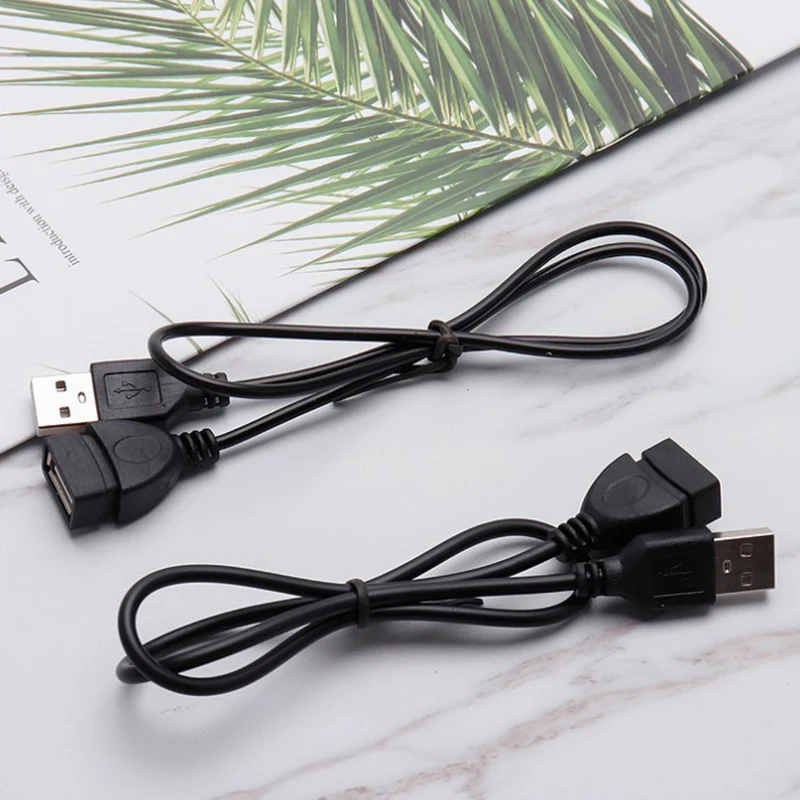 USB 2.0 Cable Extension Cable 0.6m/1m/1.5m Wired Data Transmission Line Ultra-High-Speed Display Projector Data Extension Cable