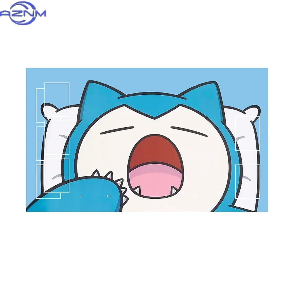 Models Pokémon Battle Play Mat Pikachu Dragonite Sylveon Maushold Card Game Mat, Anti-slip Anime Table Pad Gift Desktop Decor