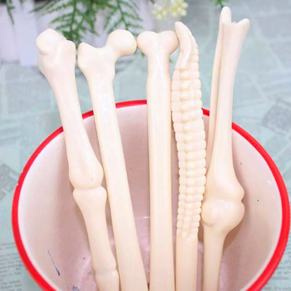

12 Pcs Decorate Office Ball Point Pens Black Supplies ABS Cute Creative