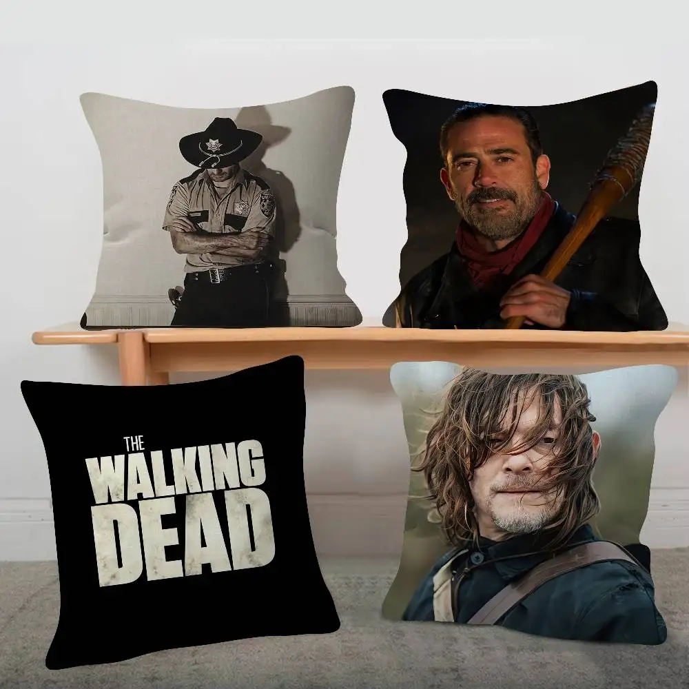 TV Drama The Walking Dead Cute Cartoon L Game Cushion Cover Pillowcase Upholstery Sofa Throw Pillow Home Decor Pillowcas