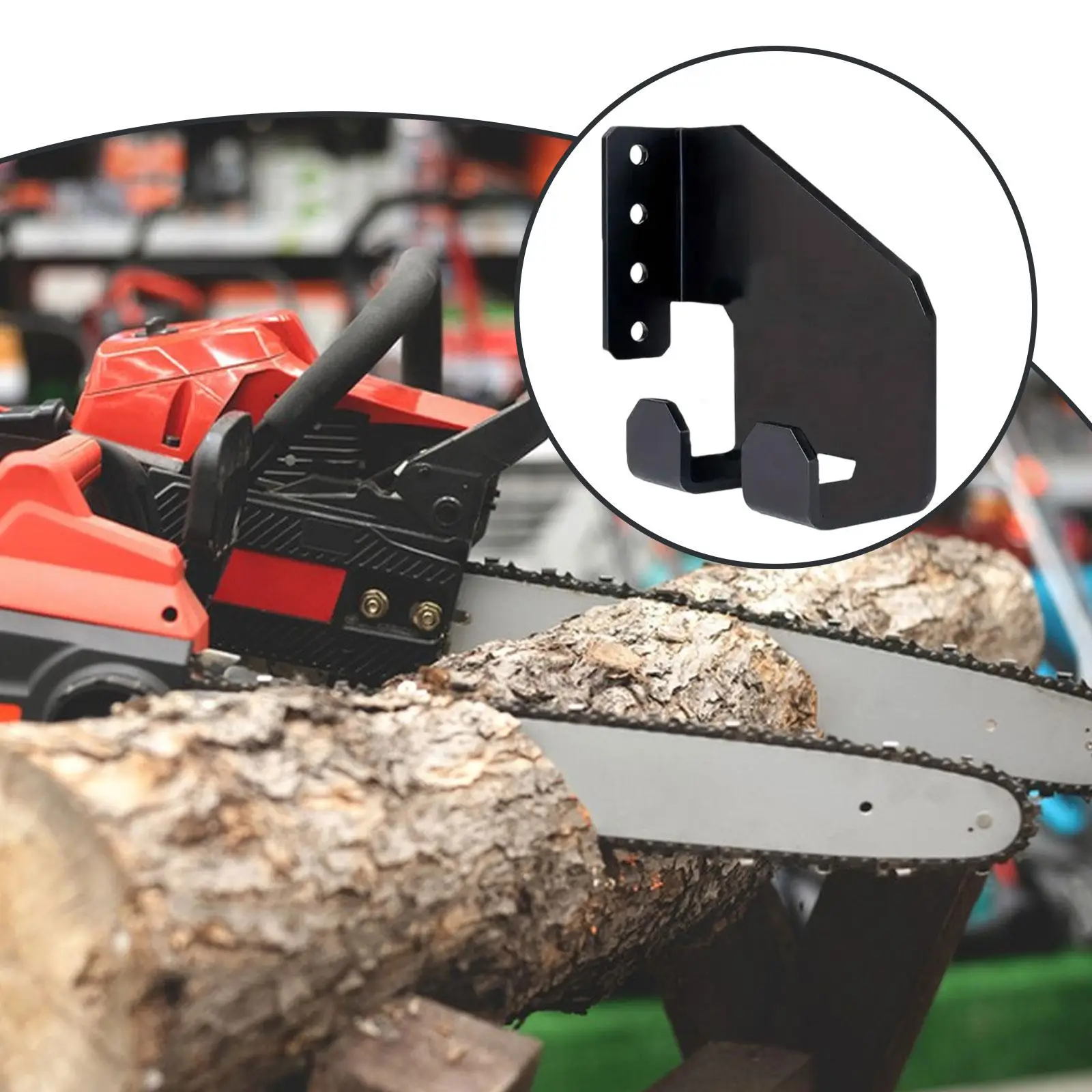 

Chainsaw Hanger Chainsaw Holder Heavy Duty Portable Space Saving Wall Mount