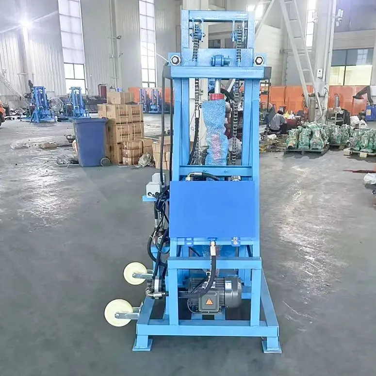 

Customized Mini Hydraulic Water Well Drilling Rig Lightweight 150m Portable Electric Home Use