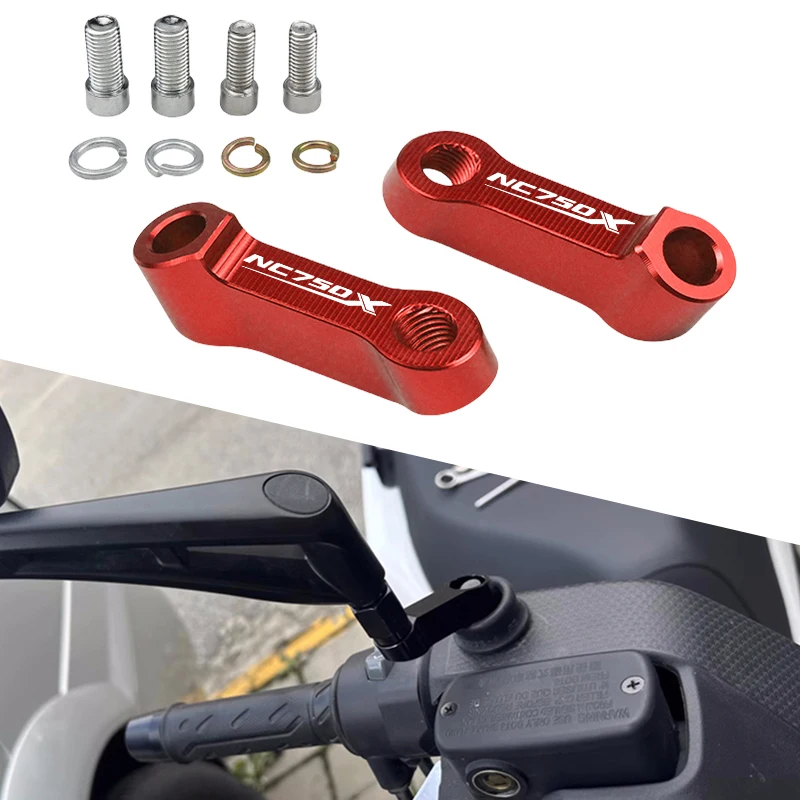 

NC 750 X Rearview Mirror Extend Motorcycle Aluminum Mirrors Riser Extension Bracket For HONDA NC750 NC700S NC750X Accessories