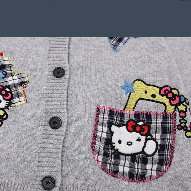 Coreano retro o-pescoço colagem de malha cardigan feminino outono moda versátil casual falso camisola de duas peças y2k casual jumpers