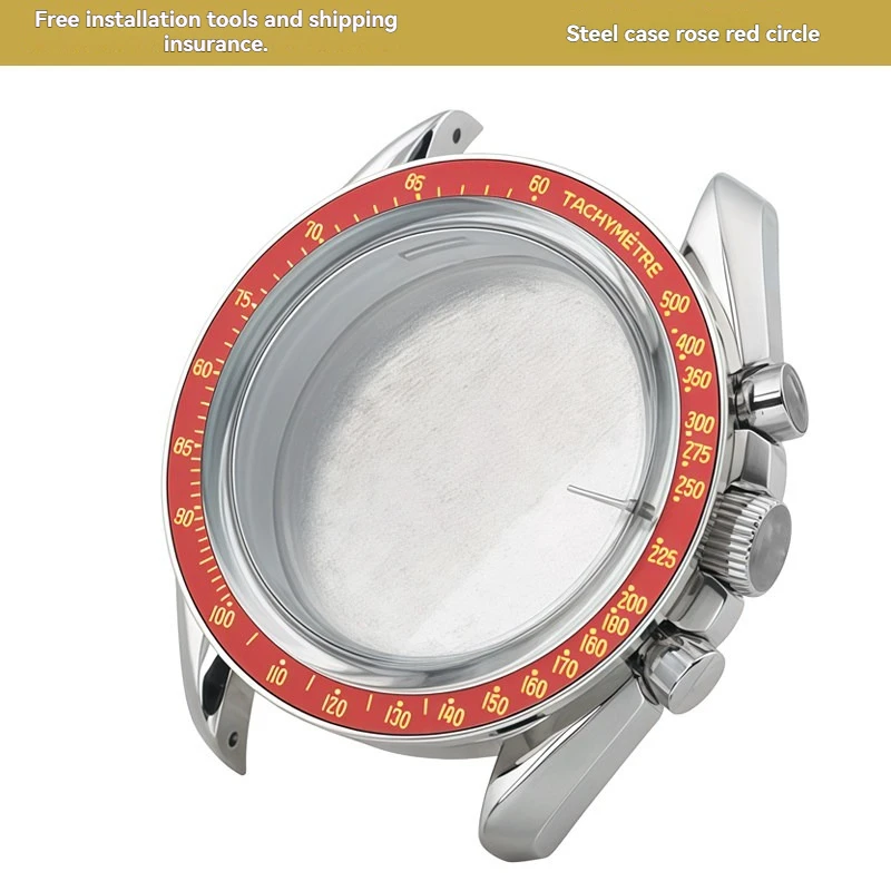 Stainless Steel Waterproof Protective Case for Swatch x Omega MoonSwatch Speedmaster Planetary Series Upgrade Mod Parts