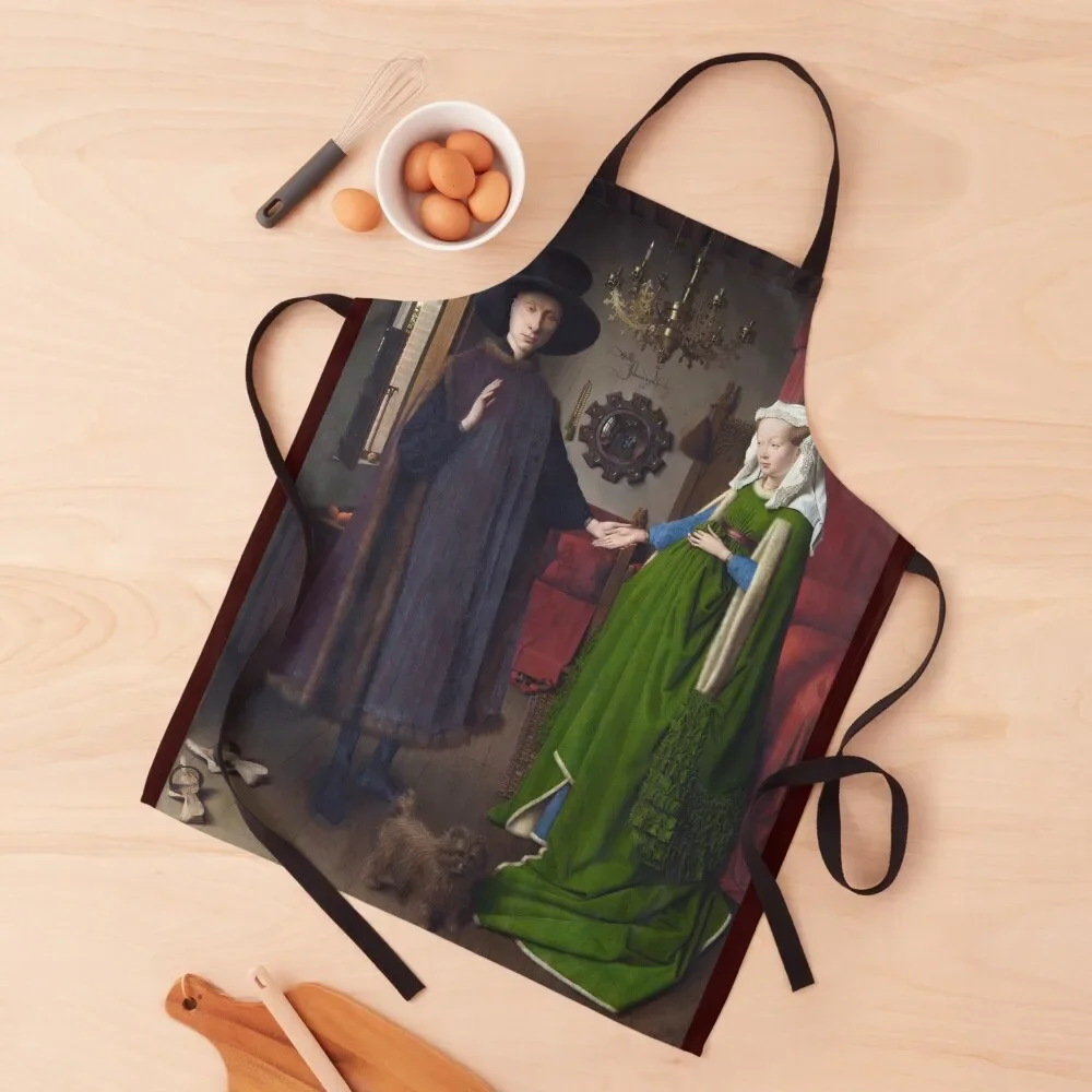 

Jan Van Eyck - Giovanni Arnolfini And His Bride (The Arnolfini Marriage) Apron Kitchen Items For Home Apron