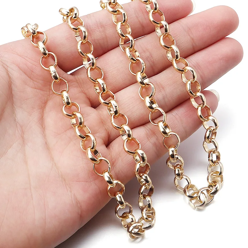 5Yard/Roll Aluminium Cross Chains For Jewelry Making Mental Link Chain DIY Necklace Bracelet Findings Accessories Supplies