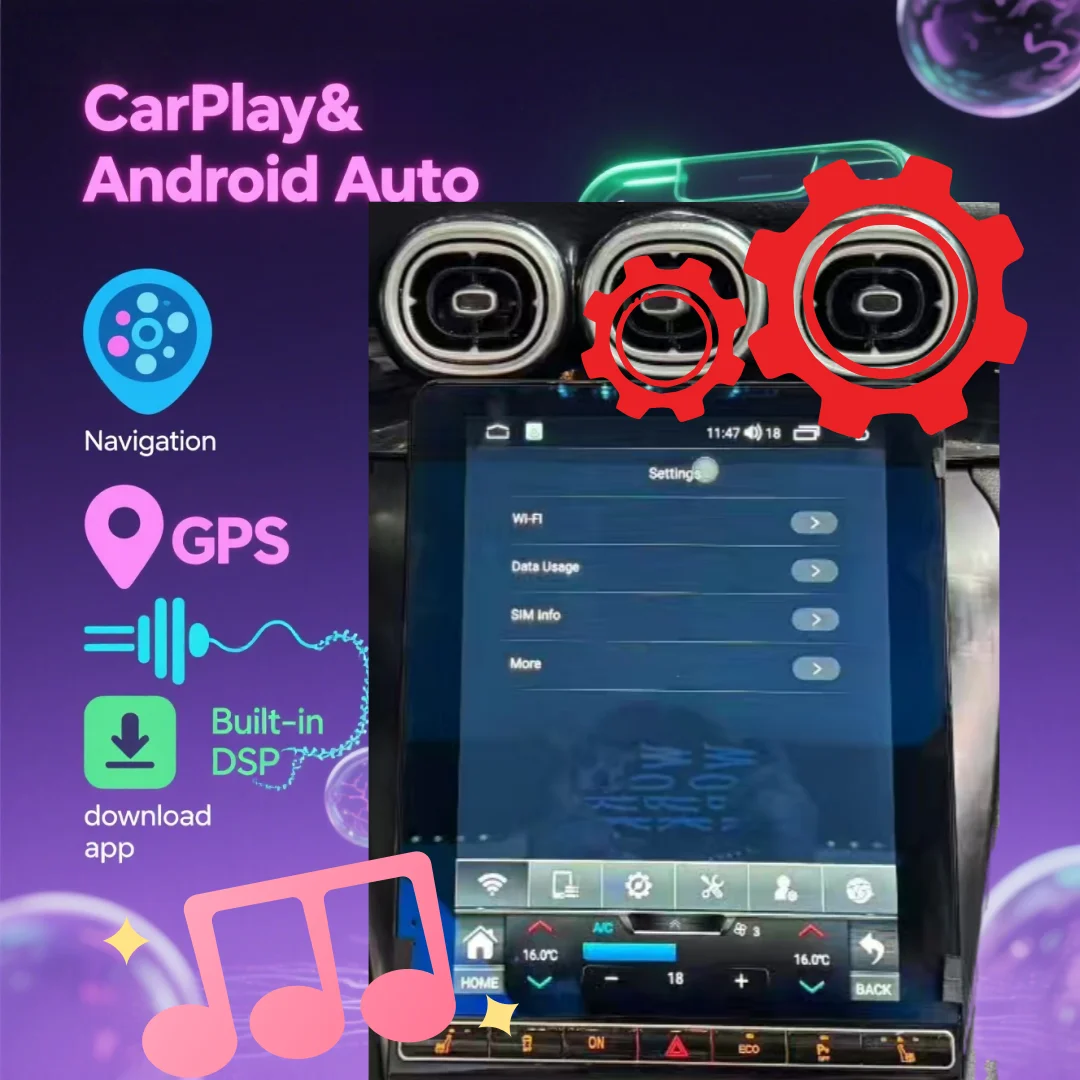 2025 New For Mercedes-Benz GLC 2015-2022 Android Multimedia Player Wireless Carplay Car GPS Navigation Stereo Head unit