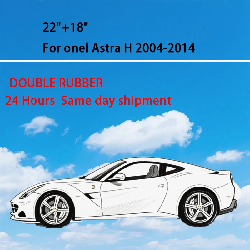 

Car Double rubber Front Wiper Blades For Opel Astra H 2004-2014 Hatchback GTC Vauxhall Holden Astra Windshield Windscreen Window