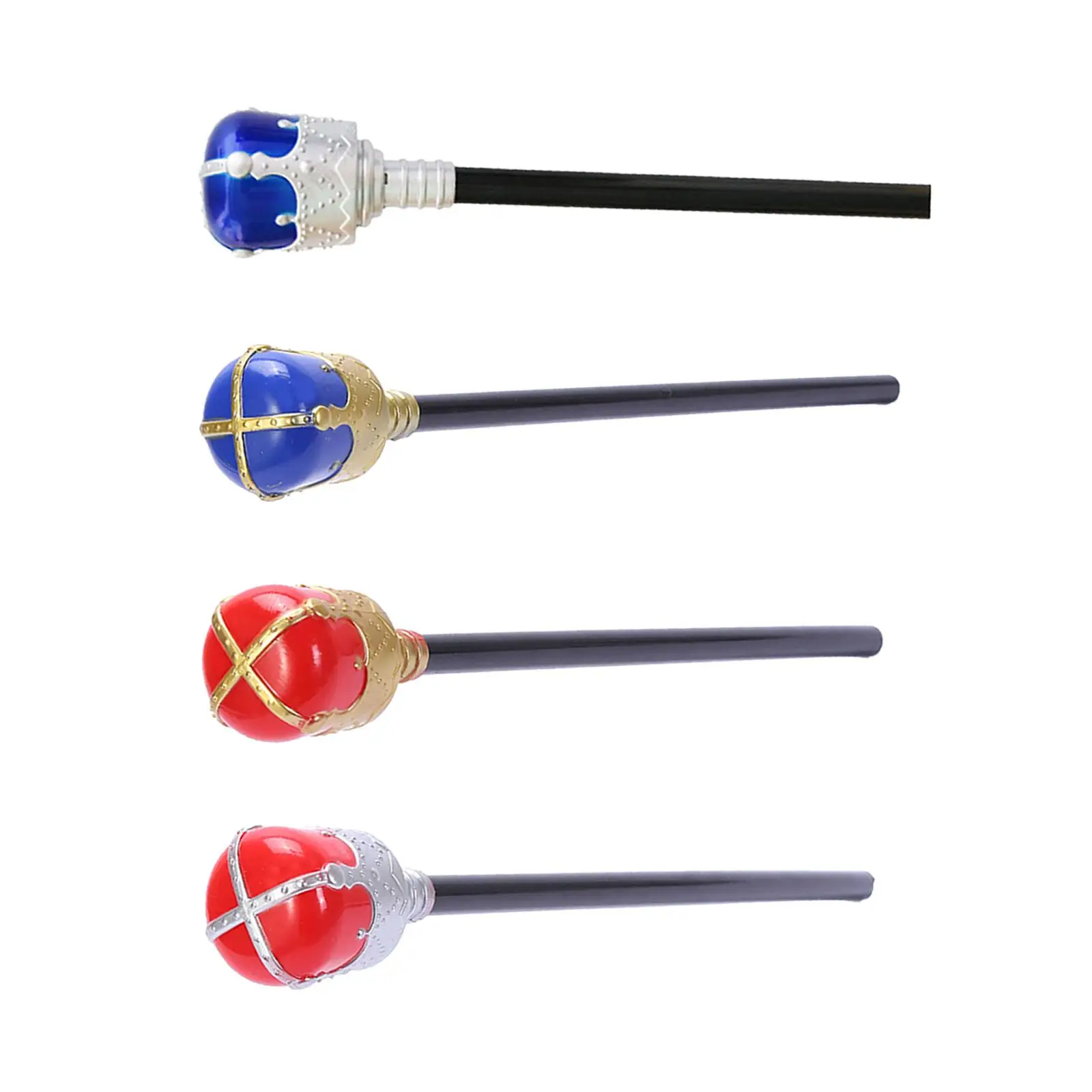 King Scepter Prop Unique Easy to Use Versatile Halloween Decoration for Cosplay Dress up Themed Parties Stage Performances