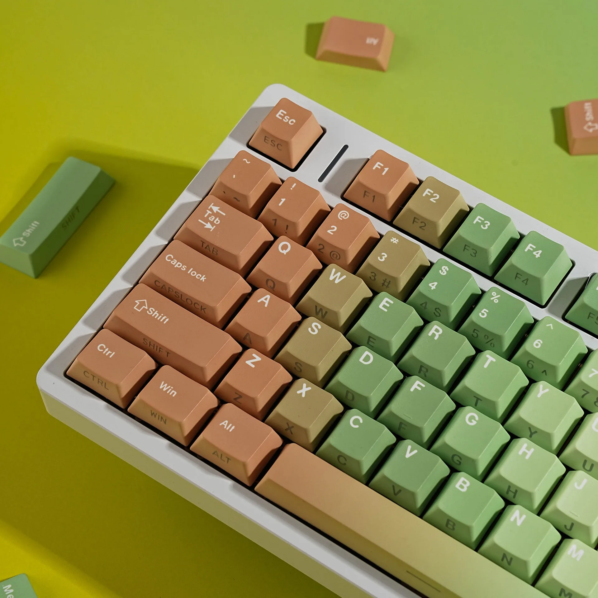 Oasis Mechanical Keyboard Side Printed Keycaps Russian Spanish French Korean German Japanese Hebrew Cherry Profile PBT Keycap