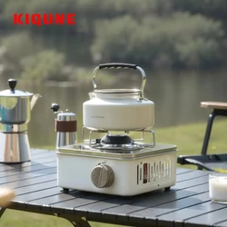 KIQUNE Camping cookware Compact 캠핑 Gas Stove 2800W High Firepower Portable Cassette Furnace Outdoor Gas Burner Picnic Camp