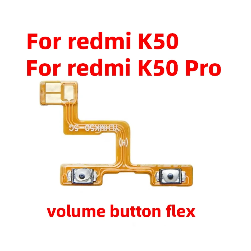 For Xiaomi Redmi K50 Pro Power ON OFF Volume Camera Key Button Switch Flex Cable Replacement