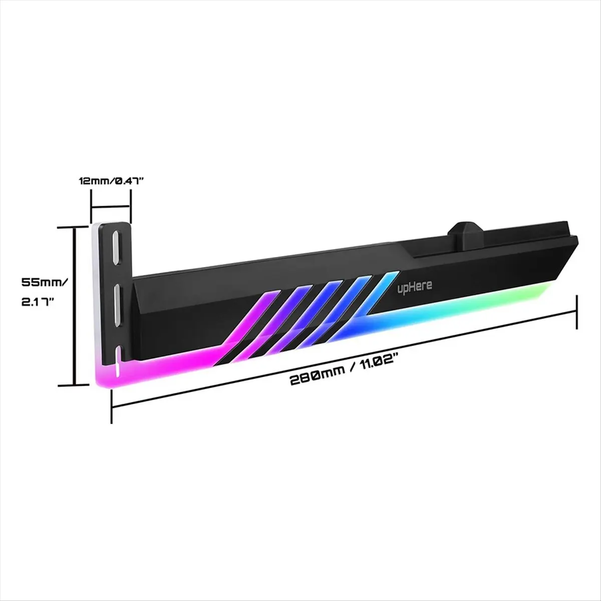 AAAE  Addressable RGB Graphics Card GPU Brace Support Holder,Support Video Card Sag Holder RGB Graphics Card Bracket