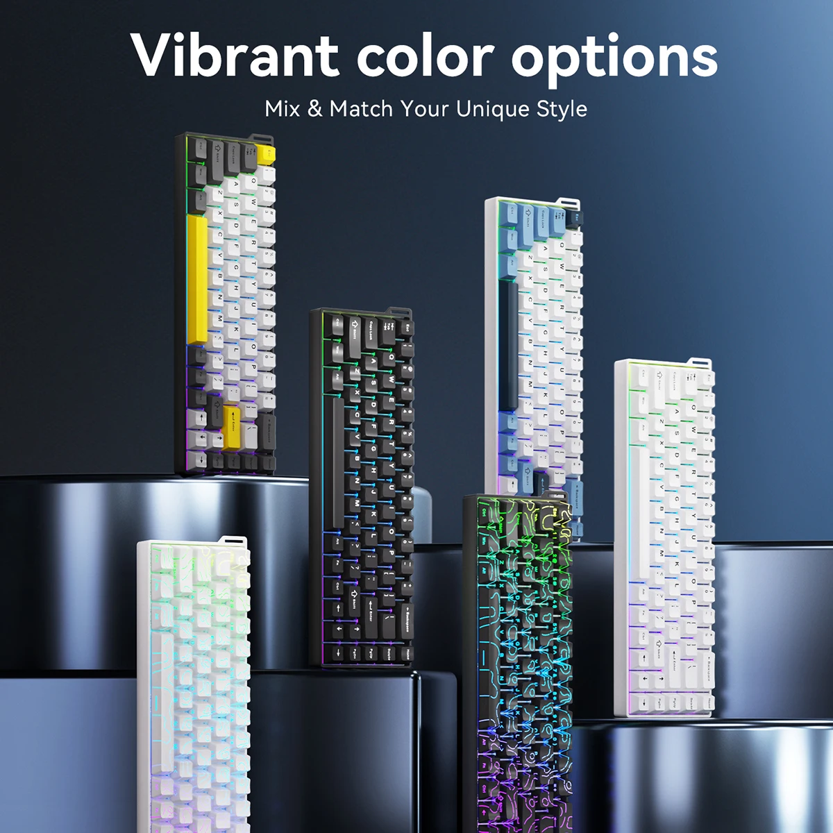 AJAZZ AK680 V2 E-Sport-Magnetschalter-Tastatur 8K Polling Rate 128K Uitra-High Scan Rate Positionierungsplatte aus Aluminiumlegierung