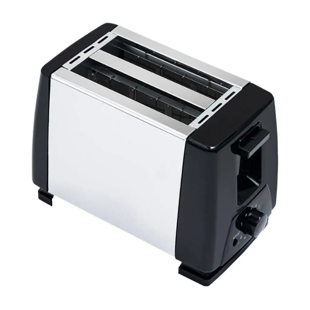 محمصة خبز سريعة التسخين آلياً بشريحتين بقدرة 750 واط محمصة كهربائية من الصلب الذي لا يصدأ محمصة الإفطار والخبز المحمص