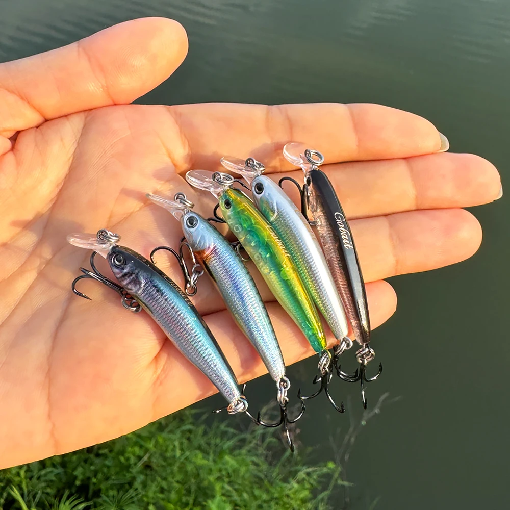 Sinking Minnow 1,5g 4cm Hardbait Wobbler mit Dreifachhaken, Angelköder für Barsch, Forelle, Süß- und Salzwasser, 1-5 Stück Jerkbait – Detail 11
