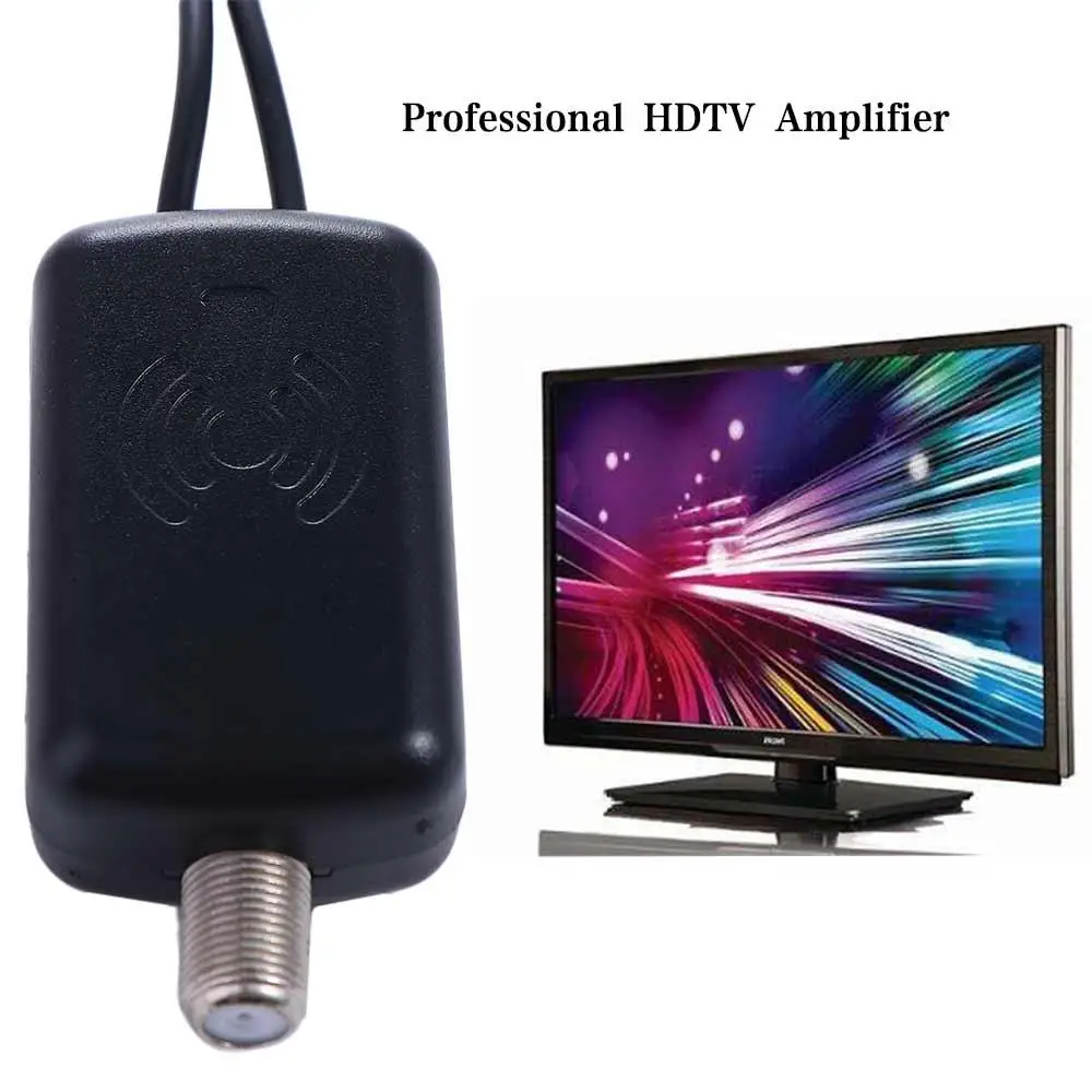 1Pc 25DB HDTV Signal Amplifier Professional Low Noise Cable TV Amplifier Easy Installtion HD Channel TV Accessories