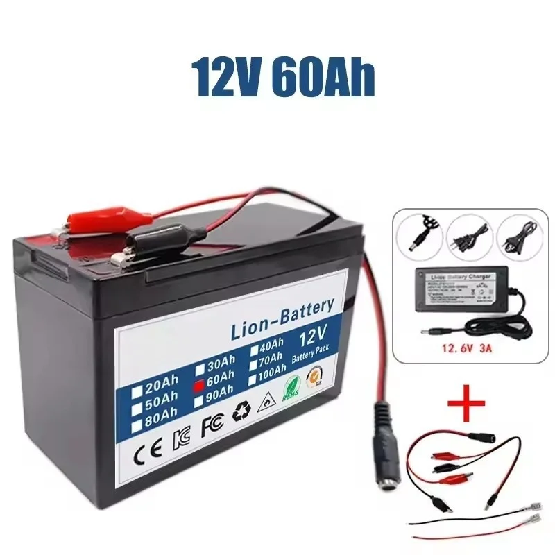 3S Series 18650 12V 100Ah Lithium Ion Battery for Solar Light Electric Sprayer Oxygen Pump Childrens Electric Cars