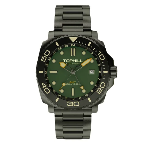 TOPHILL NH34 Automatic Movement Submariner Wristwatch Diver watch 300m waterproof  Men's watches GMT Mechanical  watch