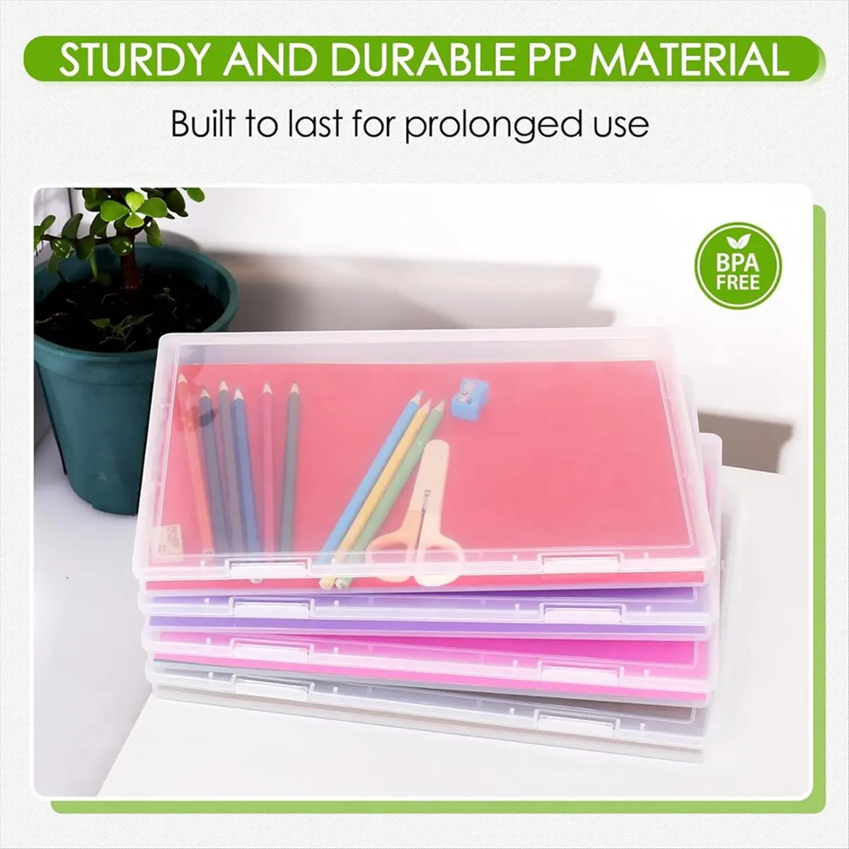 Best of 2026 4 Pack Photo Storage Box, Scrapbook Storage Fits 8.5 Inch X 11.5 Inch Letter, for Protecting , Supplies