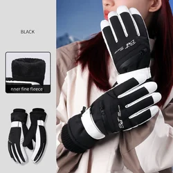 Guantes de esquí de invierno para hombre y mujer, resistentes al agua, ultraligeros, para Snowboard, motociclismo, nieve, mantienen el calor, resistentes al viento