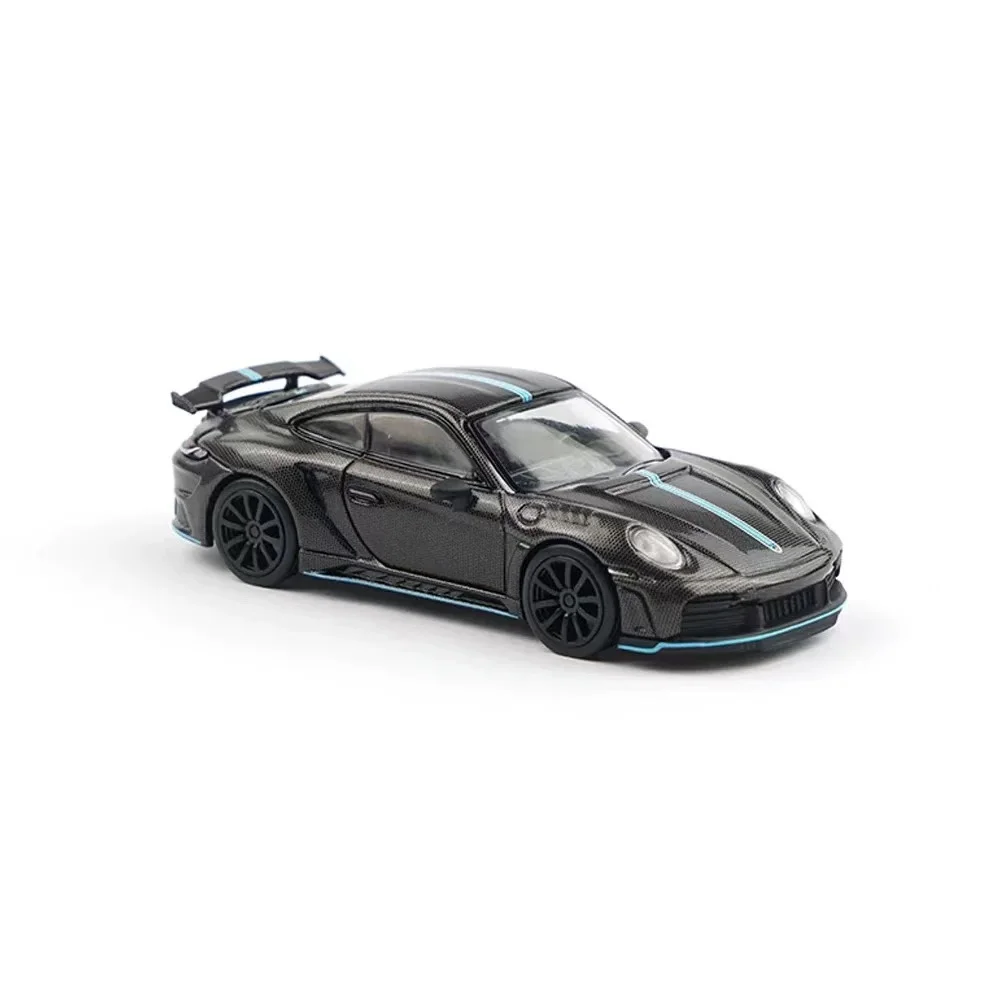 

POPRACE 1:64 992 STINGER GTR Black and Blue Textured alloy car model