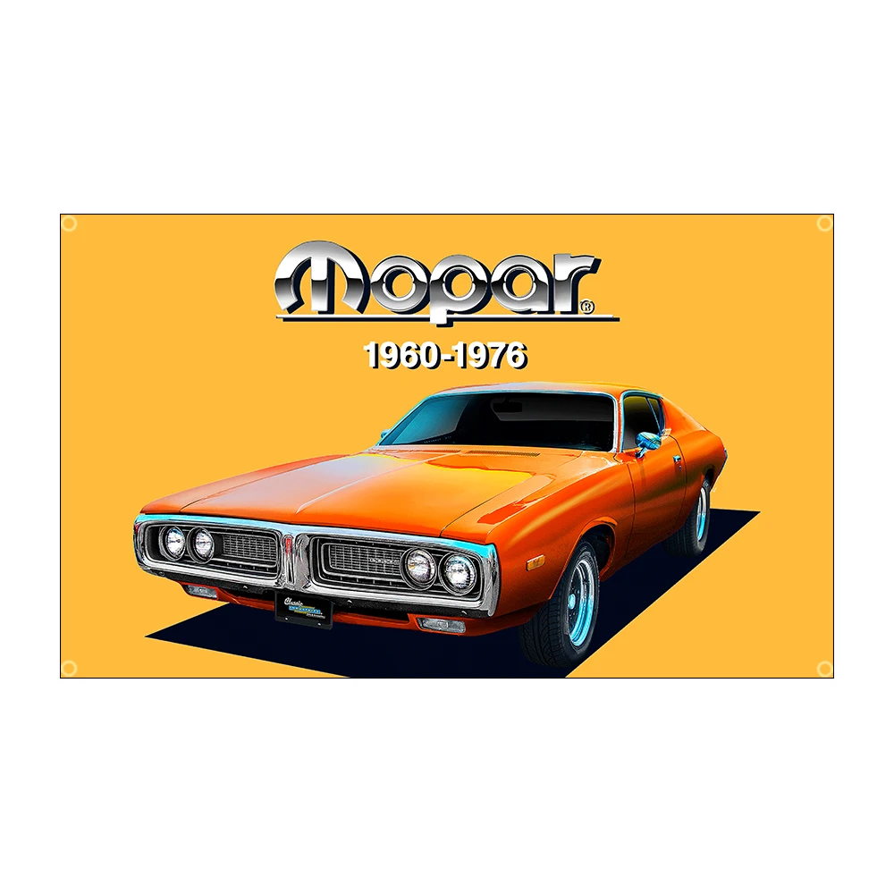 Mopars Racing Car Flag Banner Polyester Printed Motor Parts Poster 60x90cm 90x150cm Decor for Auto Enthusiasts, Room Decor