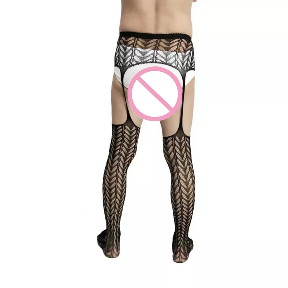 

Bodysuit Underwear Daliy Glossy Lightweight New Nylon Shiny Stockings Stretch Black Breathable Elastic Mens Comfy
