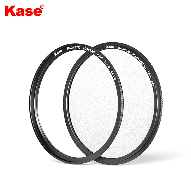 Kase Magnetic Black Mist Filter with Magnetic Adapter Ring for Camera Lens（1/2 , 1/4 , 1/8）