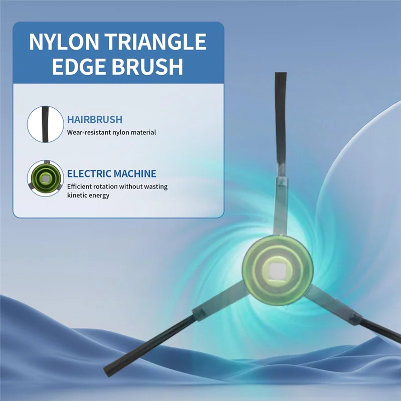 Запчасти M04K для робота-пылесоса Yeedi Cube/Yeedi CC, основная боковая щетка, фильтр Hepa, швабра, тканевый мешок для пыли