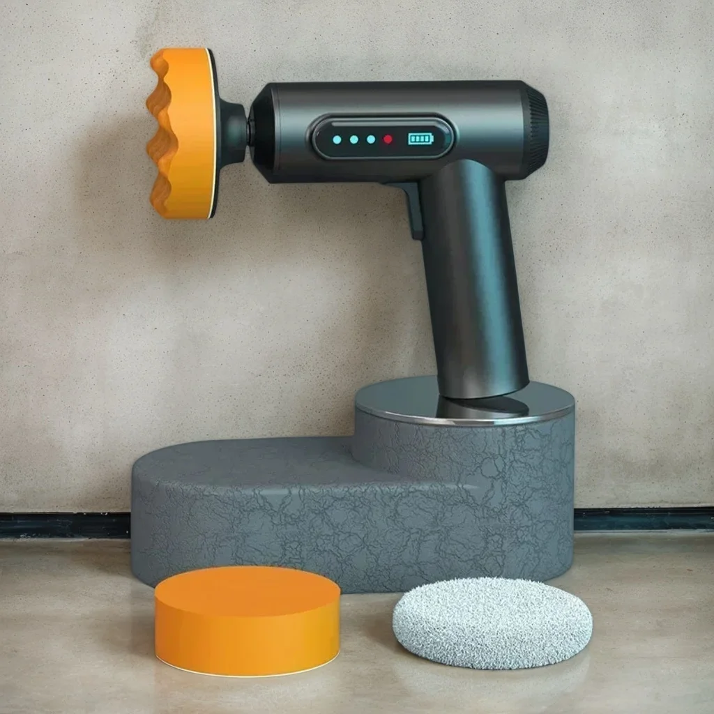 

1 Set Wireless Car Polishing Machine - Digital Waxing Tool with Electric Mounted Polisher (Compact)