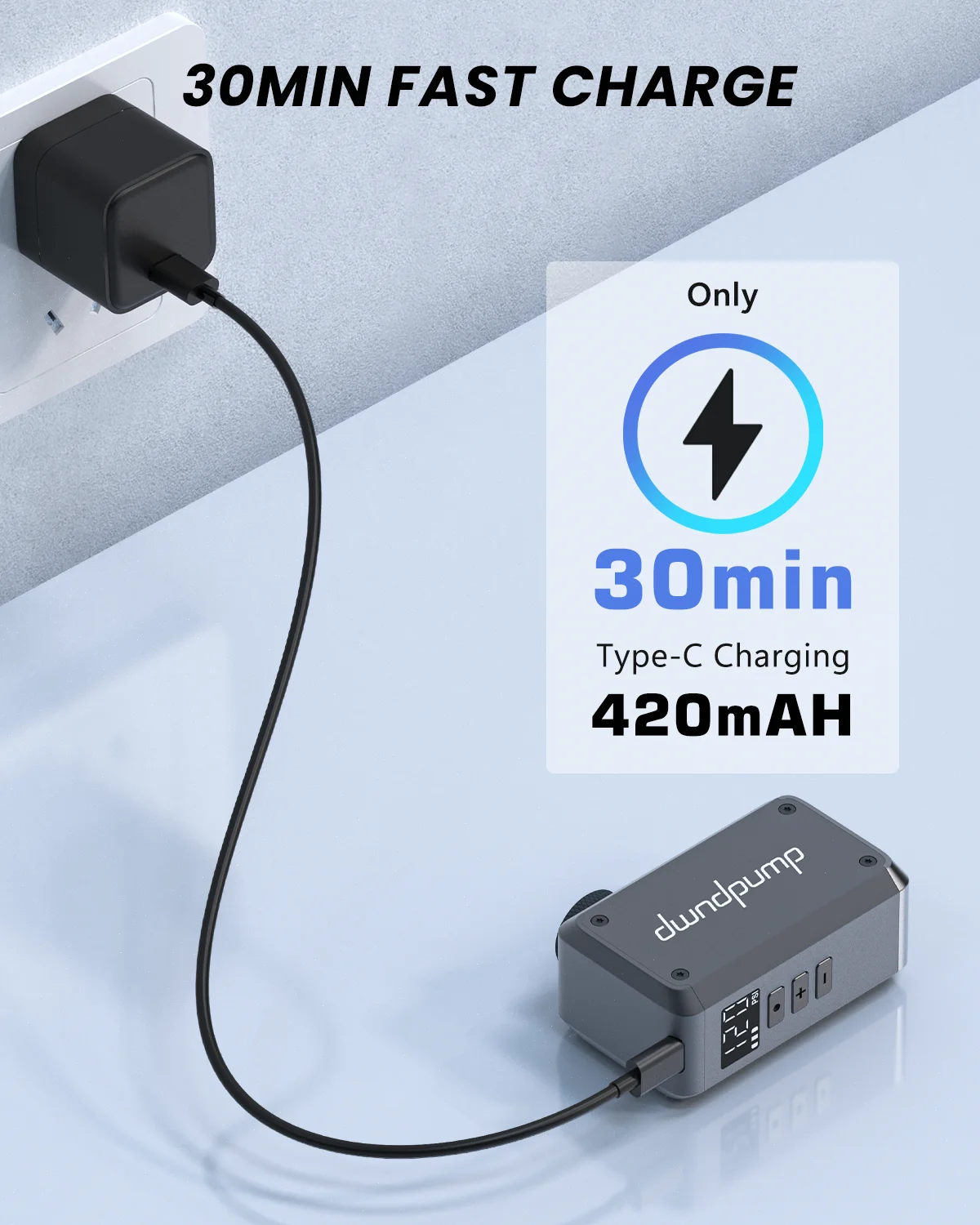 

High Pressure Digital Bike Tire Inflator Pump Fast Inflate Portable Mini Small Bicycle Electric Air Pump