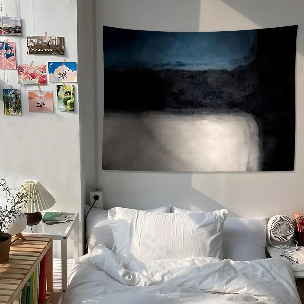 Mark R-Rothko ART Tapestry Custom Home Living Room Bedroom Wall Decor Wallpaper Backdrop Cloth With Clips