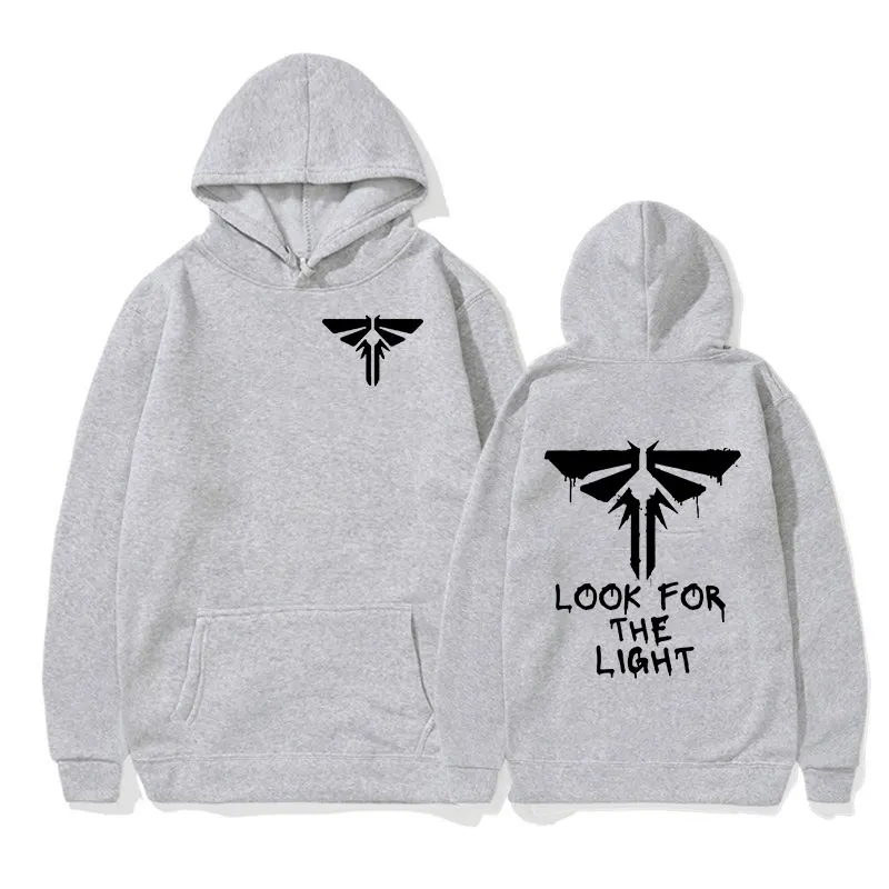 Der letzte von uns sucht nach dem leichten Glühwürmchen Mark Hoodie Männer Frauen Mode Langarm Pullover Sweatshirt Kleidung übergroßen Hoody